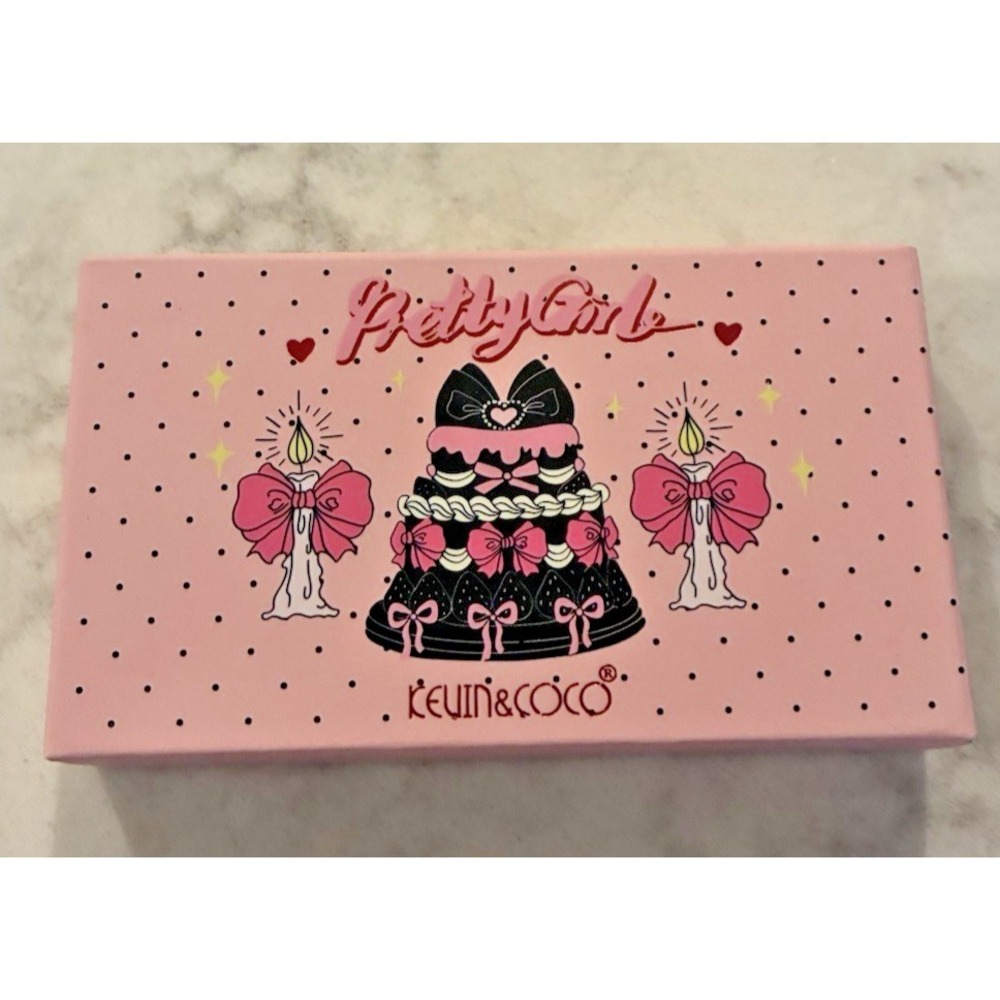 Kevin & Coco "Pretty Girl" Pink Cake Eyeshadow Palette  Pink & Neutral Blendable